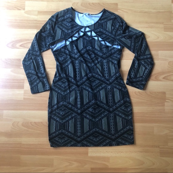 Charlotte Russe Dresses & Skirts - CHARLOTTE RUSSE gray cage dress